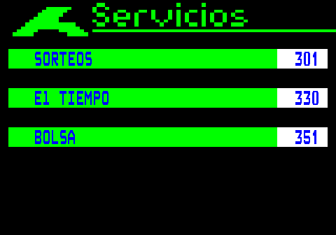 300.1. SORTEOS. 301. El TIEMPO. 330. BOLSA. 351.