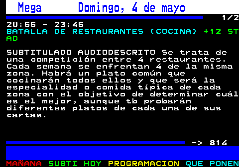 813.1. Nova Domingo, 4 de mayo. 13:15 - 22:00. PECADO ORIGINAL (). +12 ST. SUBTITULADO Zeynep y Yildiz, son dos hermanas con personalidades y metas muy diferentes que solo se tienen la una a la otra e intentan sobrevivir trabajando día a día. Esta situación cambiará bruscamente cuando aparezca en sus vidas Ender, una mujer de la alta Sociedad, conocida por ser la esposa del millonario y empresario Halit País: TURQUIA Reparto: TALAT BULUT, SEVVAL SAM, ONUR TUNA, EDA ECE, SEVDA ERGINCI - 814.
