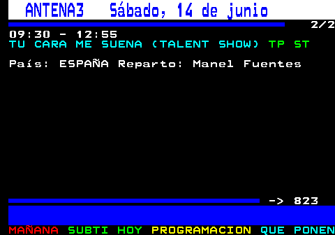 822.2. ANTENA3 Viernes, 13 de junio. 2 2 01:25 - 03:30. CINE: DURANTE LA TORMENTA (THRILLER). +12 ST. Título Original: DURANTE LA TORMENTA Dirección: ORIOL PAULO Reparto: ADRIANA UGARTE, CHINO DARÍN, ÁLVARO MORTE, JAVIER GUTIÉRREZ, MIQUEL FERNÁNDEZ, NORA NAVAS, CLARA SEGURA, JULIO BOHIGAS-COUTO, MIM Pero las consecuencias de su buena acción provocan una reacción en cadena que hace que despierte en una nueva realidad donde su hija nunca ha nacido. . - 823.