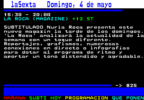 824.1. A3Series Domingo, 4 de mayo. 1 2 11:00 - 14:00. CRIMEN EN EL PARAÍSO (). +7 ST AD. SUBTITULADO AUDIODESCRITO SH- SIGNADO HBBTV La historia se centra en el personaje de Richard Poole. Este es un policía inglés con muy poco sentido del humor y de carácter huraño que llega a la ficticia isla caribeña de Saint- Marie para resolver el asesinato de un compañero. Tras resolver el crimen, recibirá una recompensa inesperada y no deseada: un puesto de trabajo como Inspector Jefe de la policía local. - 825.