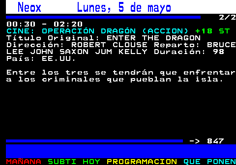 846.2. laSexta Domingo, 4 de mayo. 2 2 22:30 - 00:35. CINE: HARRY EL EJECUTOR (ACCION). +18 ST. Título Original: ENFORCER, THE Dirección: JAMES FARGO Reparto: CLINT EASTWOOD HARRY GUARDINO TYNE DALY Duración: 93 País: EE.UU. Además, Harry tendrá que aprender a trabajar con un nuevo compañero, solo que esta vez es compañera: la detective Kate Moore. - 847.